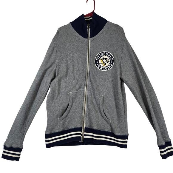 Mitchell & Ness Other - Pittsburgh Penguins Vintage Hockey Full Zip Sweatshirt Mens Large 0844